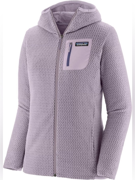 Patagonia Jackets & Blazers - Patagonia Light Lavender R1 Air Full-Zip Women’s Hooded Jacket